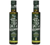 Karpea Greek Extra Virgin Olive Oil with Sea Salt and Rosemary 250 ml (Pack of 2)