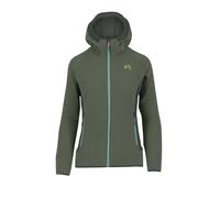 KARPOS 2501144-024 80'S HOODIE W FLEECE Sweatshirt Women's BLACK SAND/THYME Size S