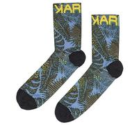 KARPOS 2561000-140 GREEN FIRE SOCK Socks Men's BLACK/INDIGO/HIGHT VISIBILITY Size S