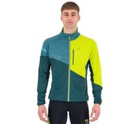 Karpos Mens Val V. F.-z Fleece Sweatshirt, Forest/Balsam/Kiwi Colada, L EU