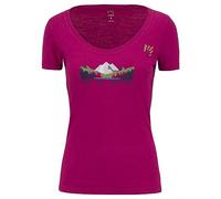 KARPOS Women's AMBRETTA W T-Shirt, Cherries Jubilee, M
