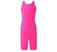 karrack Girls Swimming Suit Sports Conjoined Girls Training Competition Children Swimming Suit, Rose Red, 9-10 Years