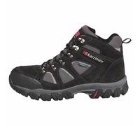 Karrimor Bodmin 4 Mid Weather Mens Walking Boots Black/Grey/Red Suede - Size 7
