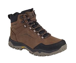 Karrimor Mens Cascade Mid Walking Boots Lace Up Waterproof Leather Upper Warm Brown UK 8 (42)