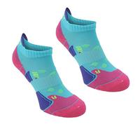 Karrimor 2 Pack Running Socks Ladies Ladies 4-8 Turquoise/Fusch