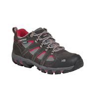 Karrimor Premium Bodmin Low Womens Waterproof Hiking Shoes | Safety Footwear | Dark Grey / Cochineal | UK Size 7