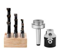 Karriter 1 Set Taper Collet Chuck Holder Lathe Milling Cutter MT2 Boring Head Tool Holder High-Carbon Steel Cutting Machine Adapter