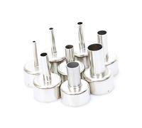 Karriter 8Pcs Hot Air Nozzle for Station 8858 Digital Hot Air Blower BGA Rework Solder Station