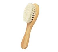 Karriter Natural Wooden Handle Soft Press Baby Hairbrush and Super Soft Goat Hair Suitable for Newborns and Children's Natural Wooden Handles Soft Press