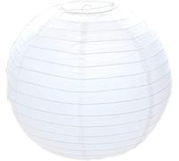 KARRMA 2 x White Paper Lampshade - Classic Bamboo Style Ribbed Paper Lantern Lamp Shade (50 CM)