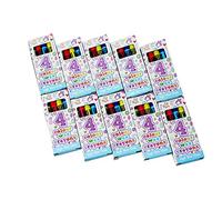 Karrma 8-Pack Wax Crayons - 4 Wax Crayons per Box | Party Bag Fillers for Kids, Perfect Party Supplies for Any Occasion
