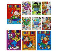 10 X A6 Colouring Books for Children, Mini Colouring Books for Party Bags, Kids Colouring Book for Girls and Boys Party Bag Fillers, Assorted