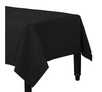 Karrma Ltd. 4 x Black Paper Table Cloth 90 x 90cm Disposable Table Cover For All Occasions Baby Shower, Wedding, Birthday, Christmas, Halloween, Easter Party Decorations