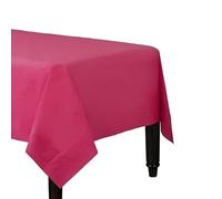Karrma Ltd. 4 x Hot Pink Paper Table Cloth 90 x 90cm Disposable Table Cover For All Occasions Baby Shower, Wedding, Birthday, Christmas, Halloween, Easter Party Decorations
