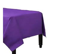 Karrma Ltd. 4 x Purple Paper Table Cloth 90 x 90cm Disposable Table Cover For All Occasions Baby Shower, Wedding, Birthday, Christmas, Halloween, Easter Party Decorations