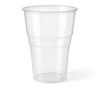Karrma Ltd 50 x Plastic Pint Glasses, Clear