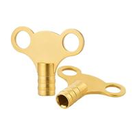 Karrma Ltd Brass Radiator Bleed Key Pack of 2 - Universal Radiator Bleeding Key for Central Heating, Radiator Air Vent Valve Tool - Solid Brass Radiator Key