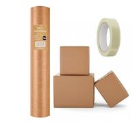 Karrma Ltd. Brown Kraft Gift Wrapping Paper Roll, 90gsm, 25m X 44cm