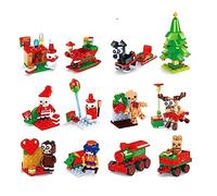 Karrma Ltd. Christmas Building Block Kits 12 Designs Ideal Stocking fillers, Party Favours, Lucky dip prizes, Pocket Money Toys, and Small Gifts.