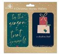 Karrma Ltd. Christmas Money Envelopes Gift Card Voucher Wallet (Glam)