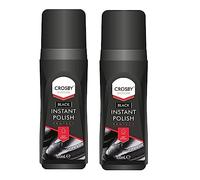 Karrma Ltd. Crosby Shoe Polish Black 100ml - Instant Shoe Polish Black - Water Ressistant -Pack of 2