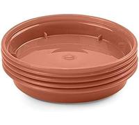 Karrma Ltd. Garden Pot And Saucer Durable - Easy To Use - Trays for Indoor/Outdoor Plants - Surface Protection for Household Plants (25cm Saucer Set of 5- T, Terracotta)