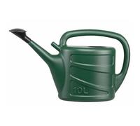 Karrma Ltd. Garden Watering Can with Rose Sprinkler 10 Litre Green Heavy Duty High-Capacity Outdoor Plant Waterer - Ergonomic Dual-Handle Design for Allotments & Large Gardens
