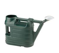Karrma Ltd. Garden Watering Can with Sprinkler Head 6.5 Litre Green Anti-Tip Rectangular Design - Heavy Duty Plastic Outdoor Plant Waterer for Allotments, Gardens & Greenhouses