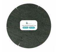 Karrma Ltd Jute Hanging Basket Liner - Green (14-Inch x 4)