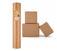 Karrma Ltd. Kraft Paper Roll 25m X 44cm - Recyclable Brown Kraft Wrapping Paper Roll 90gsm Perfect for Christmas Birthday, Festival, Party or Wedding Gift and Festive Decoration