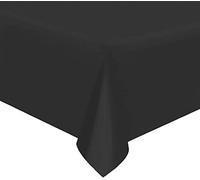 Pack of 4 Paper Disposable Table Cover - Tablecloth for Indoor or Outdoor - All Occasion Baby Shower, Wedding, Birthday, Christmas, Halloween, Easter Party Decorations 90x90cm (Black)