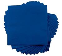 Karrma Ltd. Paper Serviettes Soft Napkins 2PLY - Cocktail Napkins - Paper Napkins Disposable Recyclable Tissue for Catering Wedding Birthday Parties 200PK (Blue, 33cm x 33cm)