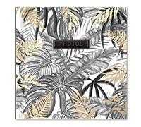 KARRMA | Photo Album with 200 Photo pockets Suitable for photos size 6" x 4" (15cm x 10cm) Memo Section a Stiff Backed Padded Cover Inside Contains Slip in Pockets - Gold Leaves