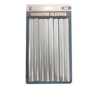 Karrma Ltd Radiator Pipe Cover Sleeve 8 x 15mm Snap-On uPVC Radiator Pipe Sleeve