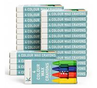 Karrma Ltd. Wax Crayons For Kids Bulk Set, 60 Mini Crayons, 240 Total | For Party Bags With 4 Mixed Colours Per Pack, Arts, Crafting, Travel, and Restaurant Activity Packs