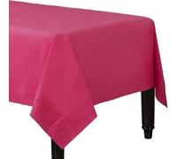 Pack of 4 Paper Disposable Table Cover - Tablecloth for Indoor or Outdoor - All Occasion Baby Shower, Wedding, Birthday, Christmas, Halloween, Easter Party Decorations 90x90cm (Hot Pink)