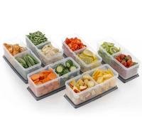KARRMAS Handcrafted Indian Decorative Storage Containers - Set of 8 Premium BPA-Free Kitchen Organizers