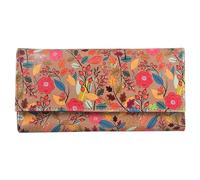 Karrmas Women's Vegan Leather Wallet | Handmade Clutch | Holds Up to 6 Cards | Magnetic Closure | Brown