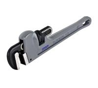 KARRYTON 10 Inch Aluminum Pipe Wrench, 1-5/8"/41mm Adjustable Cr-Mo Jaw Opening Heavy Duty Straight Handle Plumbing Wrenches, Perfect Plumbers Tool Exceed GGG Standard