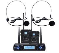 Karsect JRU-562 / PT-51C / HT-11A Wireless 2 x Headset Microphone Set
