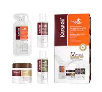 Karseell Maca Essence Keratin Hair Straightening Kit, 12 Weeks of Home Use Professional Straightening, Straighten and Smooth Hair, All Hair Types