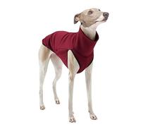 KARSKI Whippet Clothes Italian Greyhound Clothes Warm Dog Vest Suitable For Medium and Large Dogs (Color : Oxblood red, Size : L)
