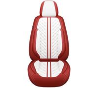 Karstry Universal Car Seat Covers Waterproof Leather Full Set, To Fit Most Cars, Side Airbag Compatible, Can Protect Front and Rear Seats, Red