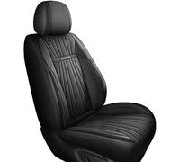 Karstry Universal Car Seat Covers Waterproof Leather Full Set, To Fit Most Cars, Side Airbag Compatible, Can Protect Front and Rear Seats, Black