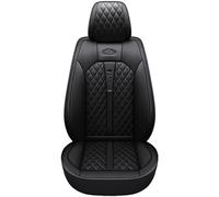 Karstry Universal Car Seat Covers Waterproof Leather Full Set, To Fit Most Cars, Side Airbag Compatible, Can Protect Front and Rear Seats, Black