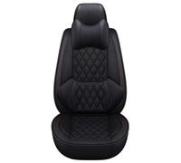 Karstry Universal Car Seat Covers Waterproof Leather Full Set, To Fit Most Cars, Side Airbag Compatible, Can Protect Front and Rear Seats, Black