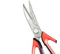 KARSUM 9" Kitchen Scissors - 8-in-1 Multi-Purpose Stainless Steel Cooking Scissors with Magnetic Bone Shears | Ultra Sharp, Detachable | Bottle Opener, Nut Cracker, Peeler | PP Handle (22.8cm)