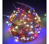 KARSUM USB Fairy Lights 36FT 100 LED With Remote Control, Copper Wire String 8 Modes, Cool Multicolour LED Twinkle, Powered With Timer, Christmas Lights (Multicolour, 1)