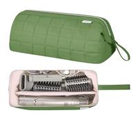 KarSyon Hair Tools Travel Bag Organizer for Dy son Air wrap Case Holder Shark Hair Dryer Flex Style Airstraight Brush Revlon Attachments Carrying Case Flat Curling Iron Bags (Sage Green)