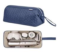 KarSyon Shark Flex Style Case for Airwrap Hair Dryer Brush Revlon Hair Tools Travel Bag Carrying Case Flat Curling Iron Organizer (Navy Blue)